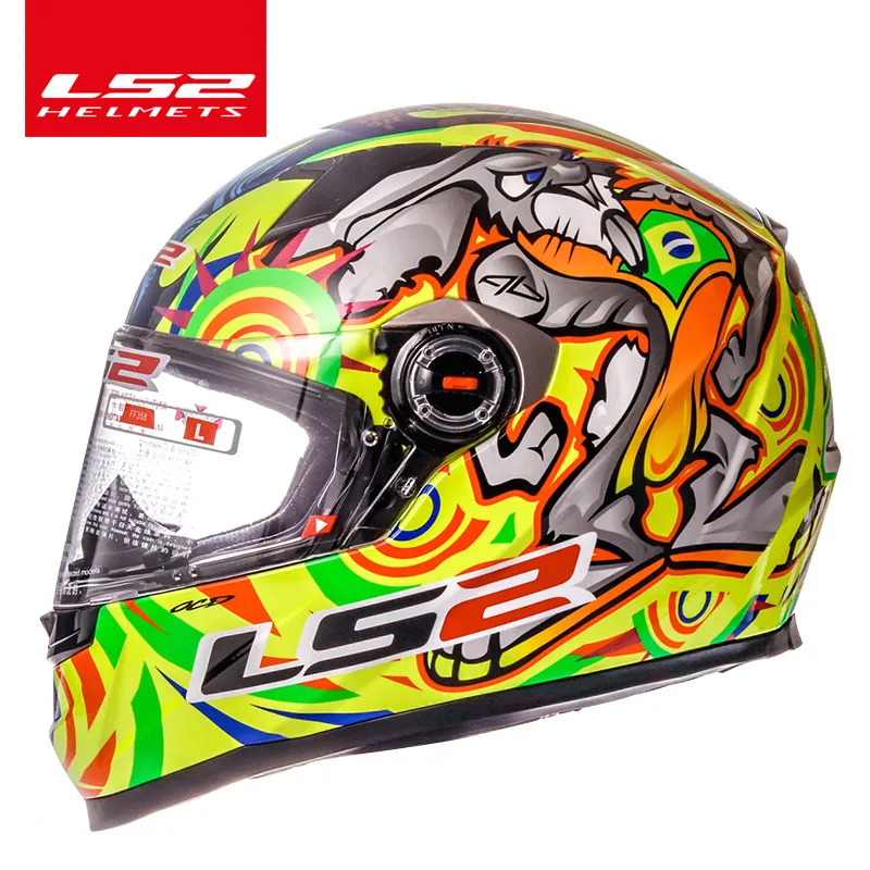 LS2 FF358 Full Face Motorcycle Helmet ls2 motocross racing helmets ECE Certification man woman casco moto casque