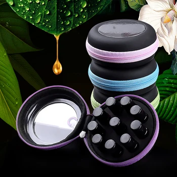 

Essential Oil Case Bag Holder 60 Bottles Perfume Oil Essential Oil Box Nail Polish Storage Bag Travel Portable Carrying Holder