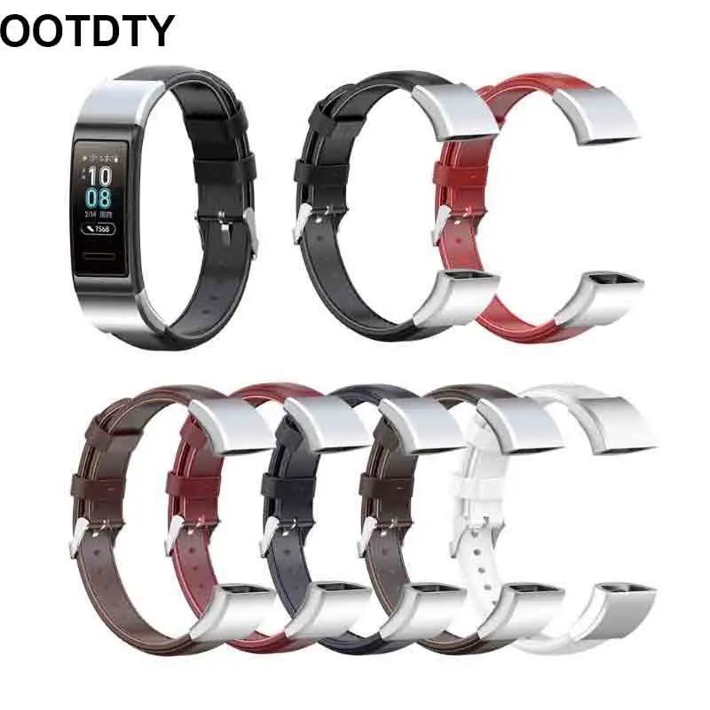 Сменный кожаный ремешок для часов huawei Band 3/Band 3 Pro/TER-B09/TER-B29 Смарт-часы