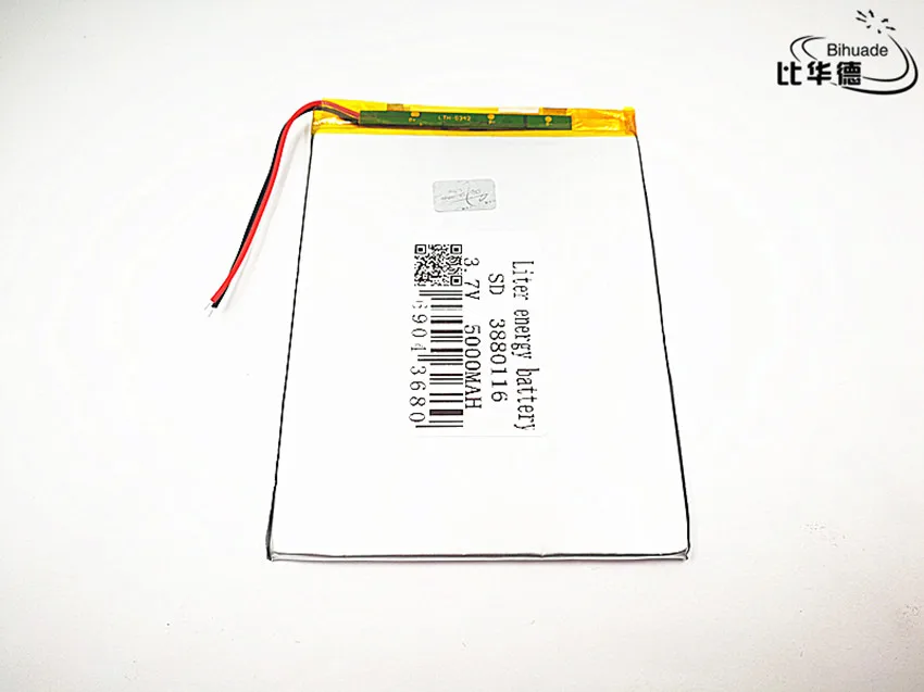 Хорошего качества 3,7 V, 5000mAH 3880116 полимерный литий-ионный/литий-ионный аккумулятор для планшетных ПК 7 дюймов 8 дюймов 9 дюймов