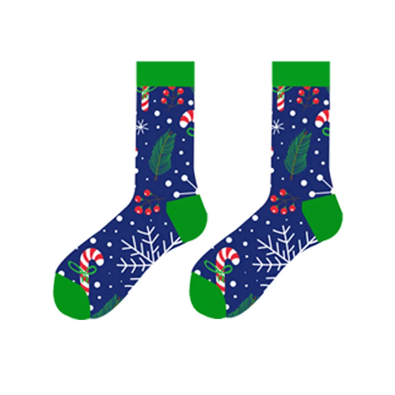 Хлопковые Забавные милые носки для мужчин и женщин, носки, креативные рождественские носки с принтом, Kawaii Harajuku, Мультяшные носки для скейтборда - Цвет: 5