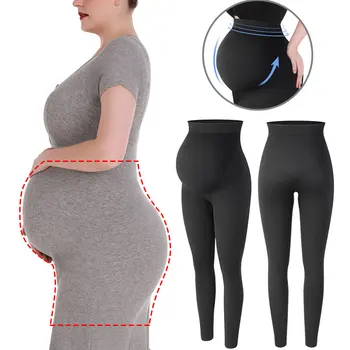 

Maternity Shapewear Seamless Anti Chafing Body Shaper High Waisted Pregnancy Underwear Slimming Panties Belly Support Leggings