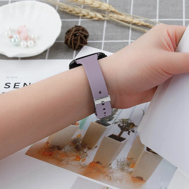 Браслет для Fitbit Versa/Versa Lite, мягкий силиконовый тонкий узкий ремешок для мужчин, Т-образный ремешок для Fitbit Versa, Женский Мужской ремешок