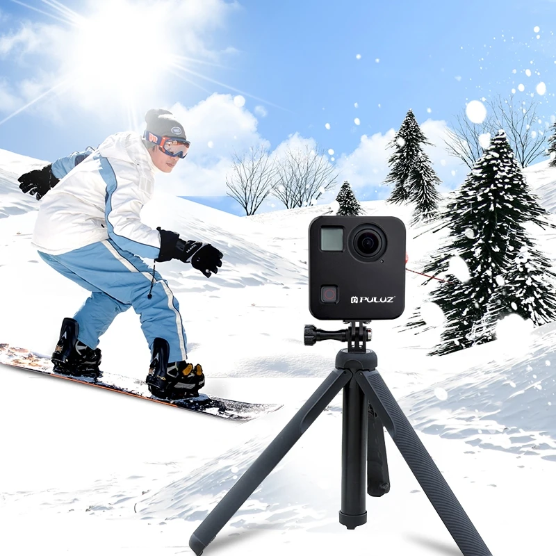PULUZ чехол для GoPro Fusion корпус в виде ракушки CNC алюминиевый сплав Защитная клетка с базовым креплением и крышки объектива