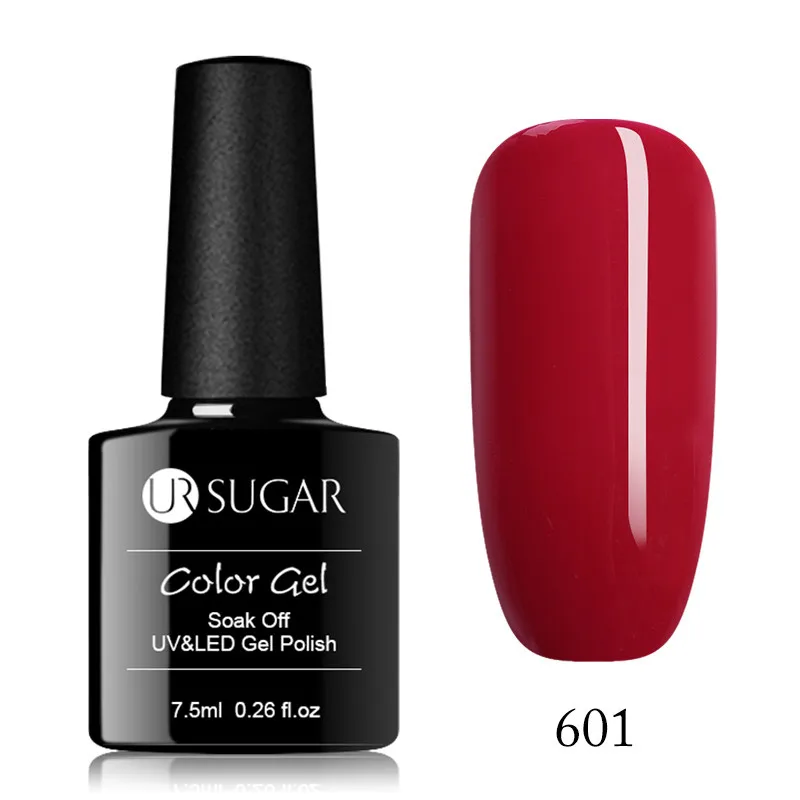 Ur Sugar цветной УФ-гель для ногтей светодиодный гель-лаки для ногтей Полупостоянный Дизайн ногтей салон долговечная эмалевая жидкость - Цвет: 601