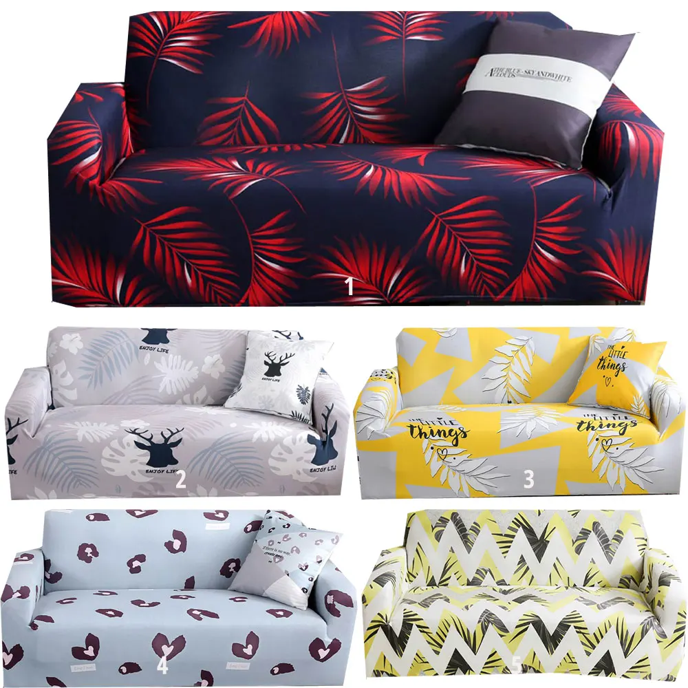 Stretch Sofa Cover Slipcovers Elastic All-inclusive Couch Case for Different Shape Sofa Loveseat Chair L-Style Sofa Case