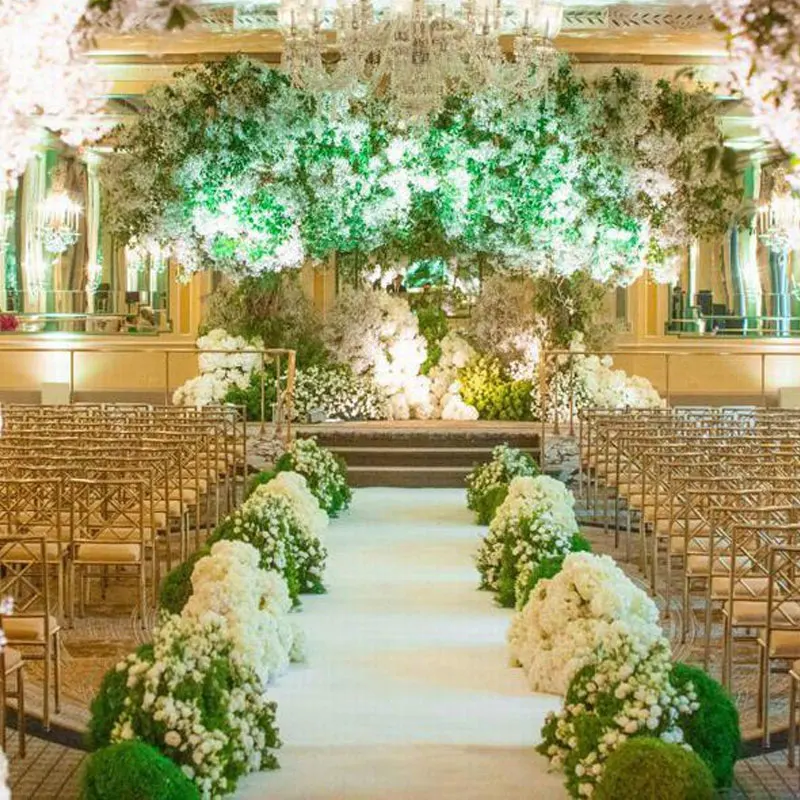 Custom White Carpet for Wedding Aisle Runner, Indoor and Outdoor