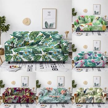 

Plants Sofa Cover For Living Room 1/2/3/4 Seater Modern Sectional Sofa Slipcover Couch Cover Sofa Protector Home Decoration