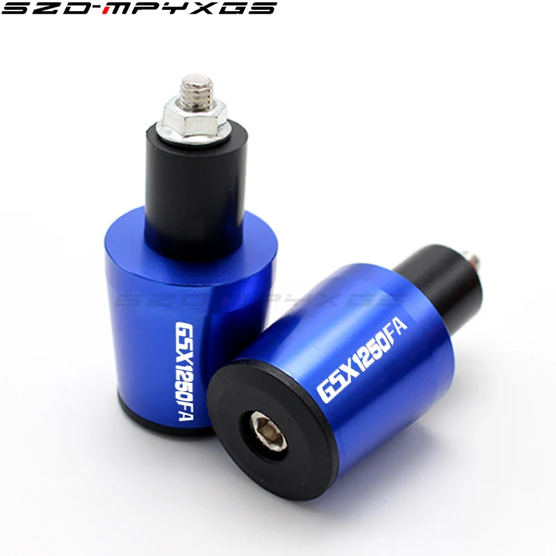 Мотоцикл CNC 22 мм руль велосипеда заглушка для SUZUKI GSX1250 F/SA/ABS GSX1250FA GSX 1250 FA 2010 - Цвет: Синий