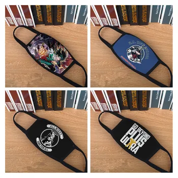

New Anime My Hero Academia Midoriya Izuku Deku Cosplay Masks All Might Boku no Hero Academia Cotton Half Face Street Sports Mask