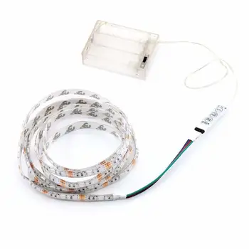 

Soft Light Strip Battery Powered Household Accessory Kitchens Stairs Room Decor LED Bar 1m SMD 5050 Wardrobes Lighting DIY