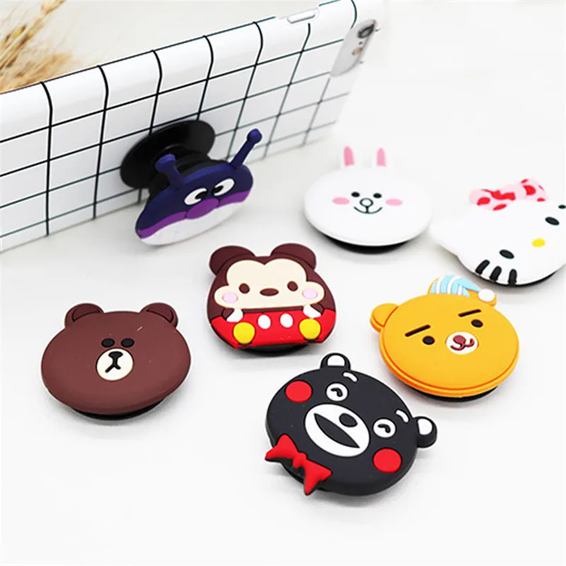 

Cute Personality Drop Phone Stand Universal Mobile Phone Balloon Bracket Retractable Cartoon Silicone Day Korean Female Models