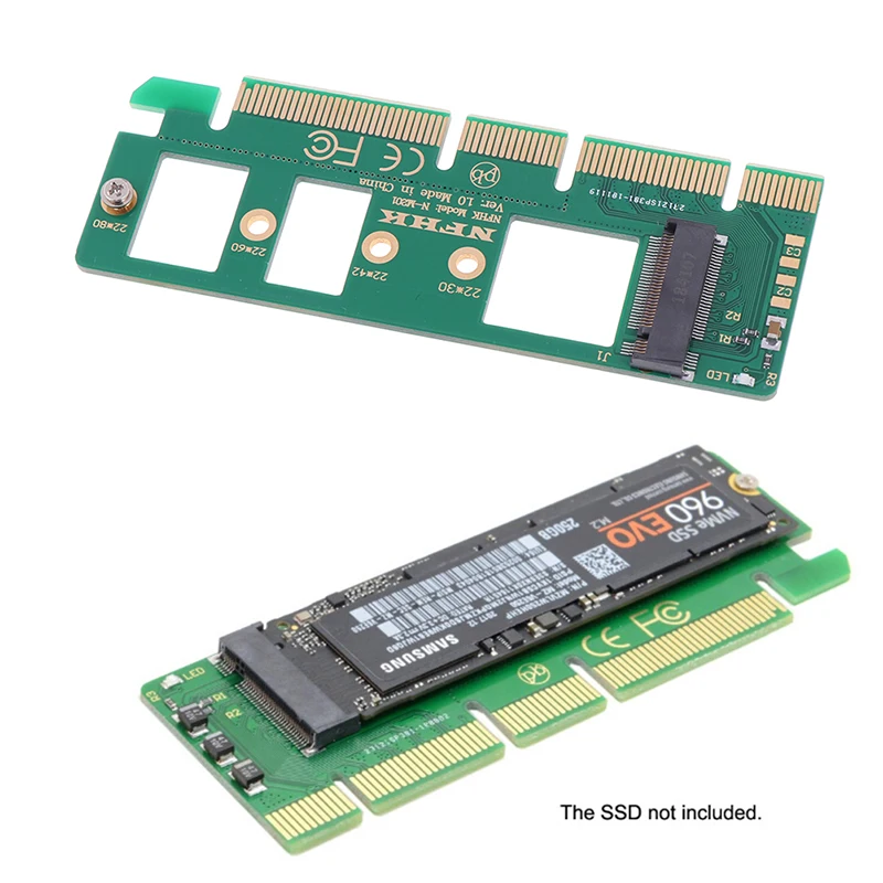1PC NVMe M.2 NGFF SSD to PCI-E PCI express 3.0 16x x4 adapter riser card converter Circuit Board Computer connections | Компьютеры и