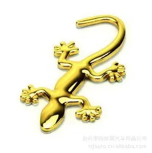 Наклейка на бампер Gecko s 3D крутая трехмерная Наклейка s амулет, приносящий удачу Гекко чистый металл не выцветает стикер на украшение автомобиля
