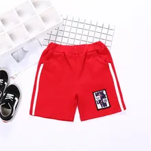 27 детские брюки повседневные штаны для больших мальчиков шорты для маленьких девочек из чистого хлопка разноцветная Креативная одежда