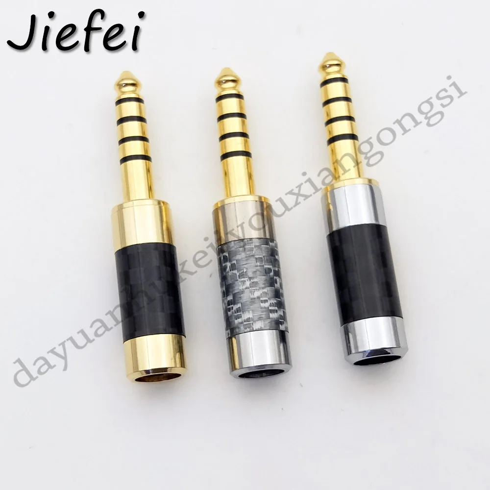 50Pcs 4 4mm 5 Pole Gold Plated Copper Earphone Plug Headphone Earphone DIY Plug for PHA 2A TA ZH1ES NW WM1Z NW WM1A adapter