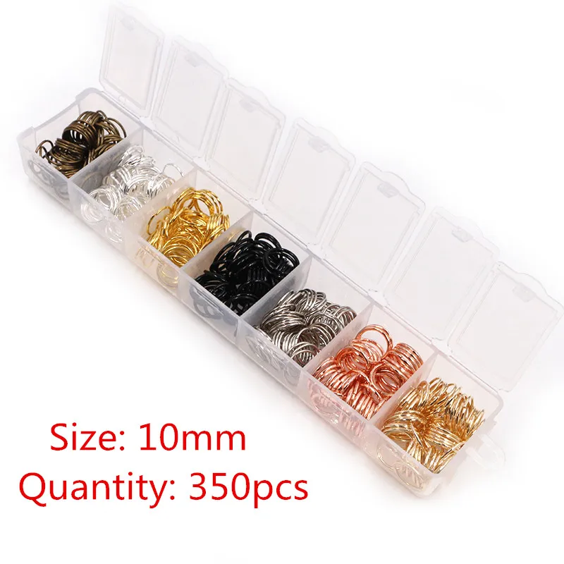 One Set Box 3 4 5 6 7 8 10mm 8 Colors Open Jump Rings Split Rings Link Loop For DIY Jewelry Making Findings Connector 