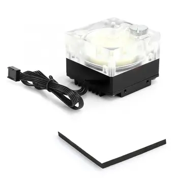 

Water Cooling Pump Acrylic Aluminum Computer Accessory Heat Sink Mute for PWM Speed Control Computer Water Cooler