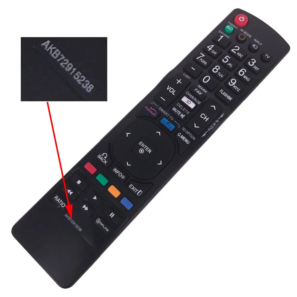 Пульт дистанционного управления для ЖК-телевизора LG 3D SMART TV AKB72915238 42LK430 47LV3700 47LV5400