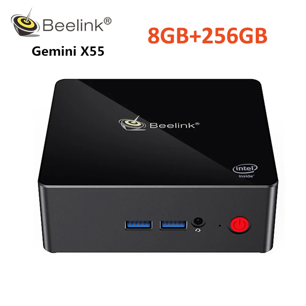 8GB 256GB Beelink X55 мини пк Windows IntelJ5005 8 Гб DDR4 128 ГБ/256 ГБ Bluetooth 4,0 Beelink мини пк X55 1000 м мини пк Windows мини пк сини пк X45 - Цвет: 8GB 256GB