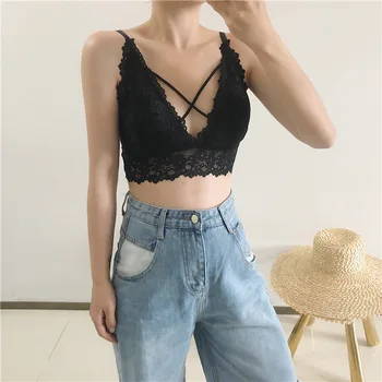 

Fashion New Comfortable Lace Women Tube Tops Sexy Bralette Summer Wrap Top Bra Bandeau Top Camis Underwear Sexy Lingerie