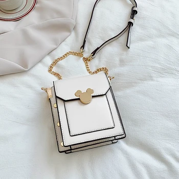 

Women Fashion Mini Shoulder Crossbody Bag Pu Leather Mickey Purses And Handbags Lady Chain Messenger Bag Bolsa Feminina Sac 2020