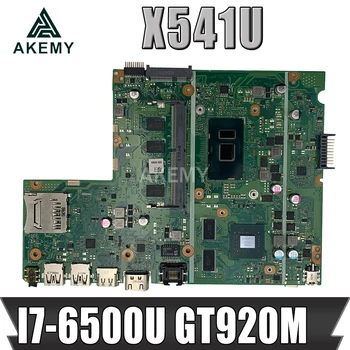 شراءAkemy X541UJ X541UVK اللوحة الأم للكمبيوتر المحمول For Asus X541UJ X541UV X541U X541 اختبار اللوحة الرئيسية الأصلية 8G RAM I7-6500U GT920M
