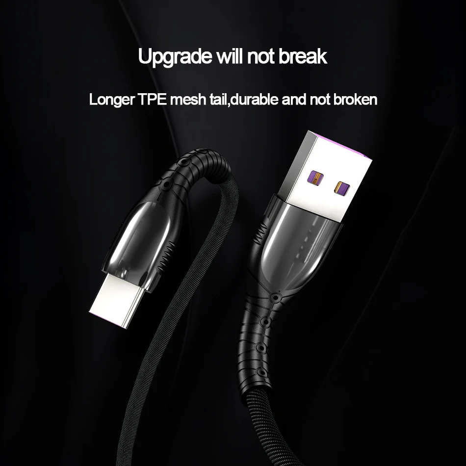 5А usb type C кабель для быстрой зарядки данных type-C USB зарядное устройство для huawei P30 P20 mate 20 Pro Телефон Supercharge Quick Charge 3,0 USBC