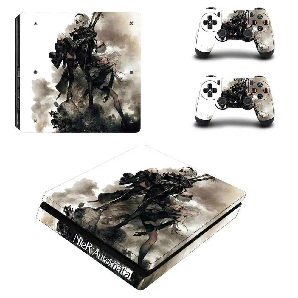 P4SQB0183 NieR Automata полное покрытие PS4 тонкая наклейка Play station 4 кожа Наклейка для playstation 4 PS4 Slim Consol& контроллер Кожа винил - Цвет: P4SQB0183