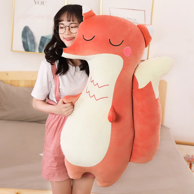 50 см/90 см мультфильм плюшевые подушки игрушки Kawaii лиса крокодил Медведь Лес в виде животного мягкая набивная Подушка Дети Девочки Подарки