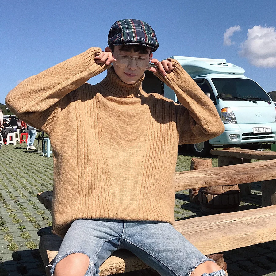 Solid Turtleneck Pullover Men Korean Winter Sweater Men 2019 Long Sleeve Fashion Thick men's Warm Turtleneck Sweater Male Solid Turtleneck Pullover Men Korean Winter Sweater Men 2019 Long Sleeve Fashion Thick men's Warm Turtleneck Sweater Male