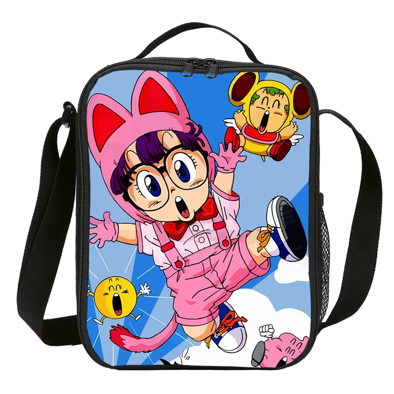 Dr. Slump Arale Мультяшные сумки для обеда, изолированные теплые Kisd школьные сумки, холщовые сумки для еды, сумки через плечо, Термосумка-холодильник