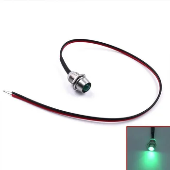 

10pcs/set Automobile Indicator Lights 8mm 12V Dashboard Bulb Car Truck Boat Signal Lamp Direct Replacement Accessories Parts