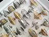 20pcs Big Mix Exaggerated Style Vintage Women Stainless Steel Ring Wholesale Carved Flower Charm Rings for Woman 4
