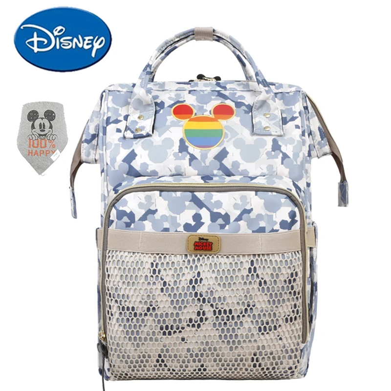 20103064-1 Сумка для подгузников disney, рюкзак, USB бутылочка, изоляционные сумки, Минни, Микки, большая емкость, для путешествий, Оксфорд, для кормления детей, сумка для подгузников - Цвет: 20103064-1