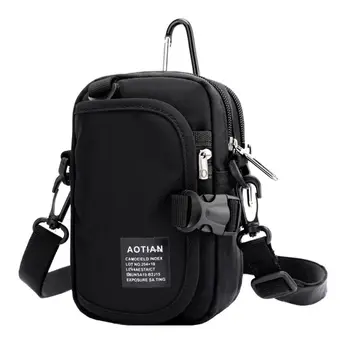 

Multi-layer Crossbody Bag Cell Phone Purse Wallet Belt Buckle Pouch Shoulder Strap For Women Men