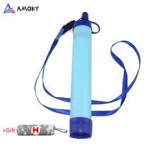 AMKOY Lifestraw открытый очиститель воды фильтр Кемпинг Туризм аварийный спасательный портативный очиститель фильтр для воды инструмент