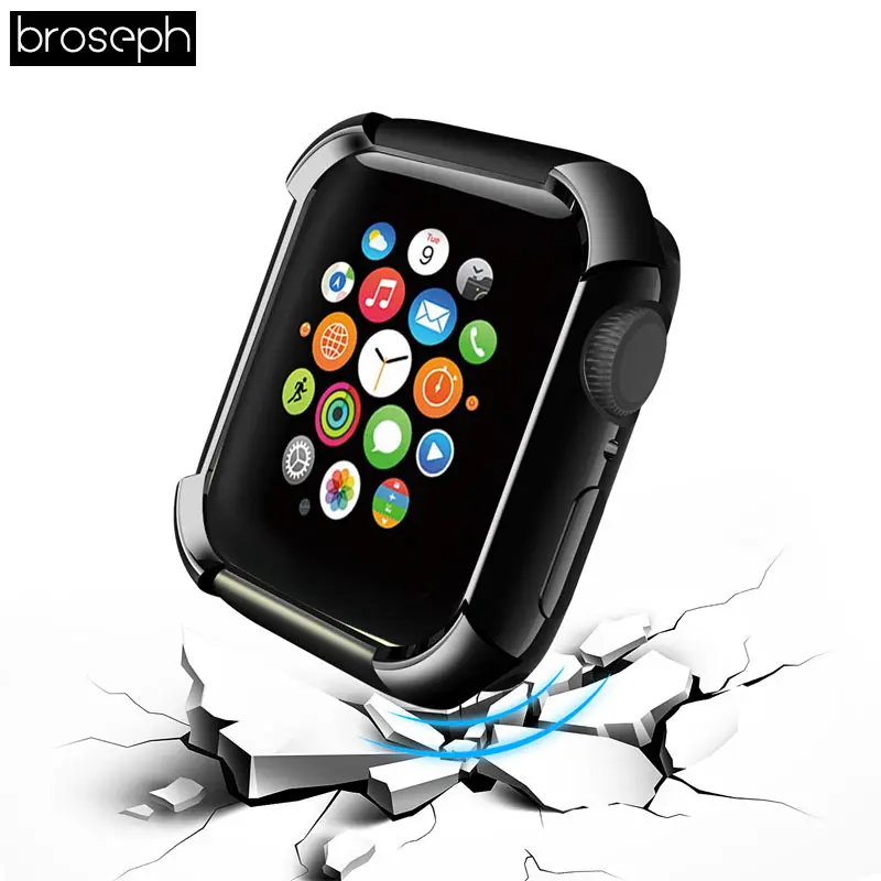 Чехол для экрана чехол для Apple Watch 4 полосы 40 мм 44 мм TPU защитная накладка Корпус рамка для iwatch 4 аксессуары для часов