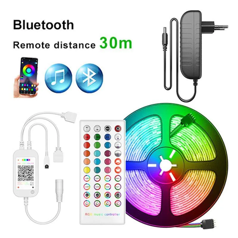 

25M 30M Bluetooth Led Strips Lights 5050 Waterproof 2835 WIFI RGB Flexible Tape Led Ribbon 5M 10M 15M 20M With Phone APP Control