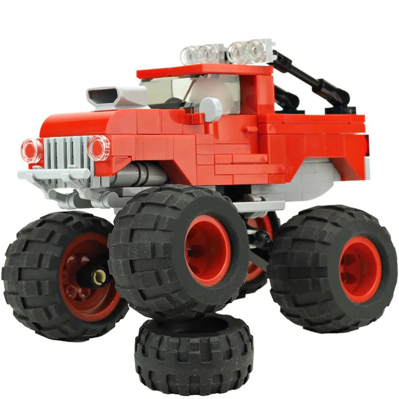 

Creative MOC Compatible With Lepininglys Small Particle Puzzle Block Toy Moc-11092 Monster Truck
