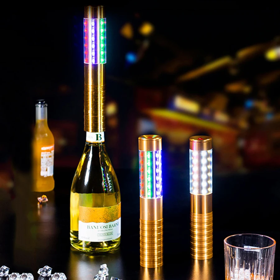 

Thrisdar LED Strobe Baton Champagne Wine Bottle Sparkler Flash Sticks Bottle Flash Baton Champagne Crown Cap wine crown