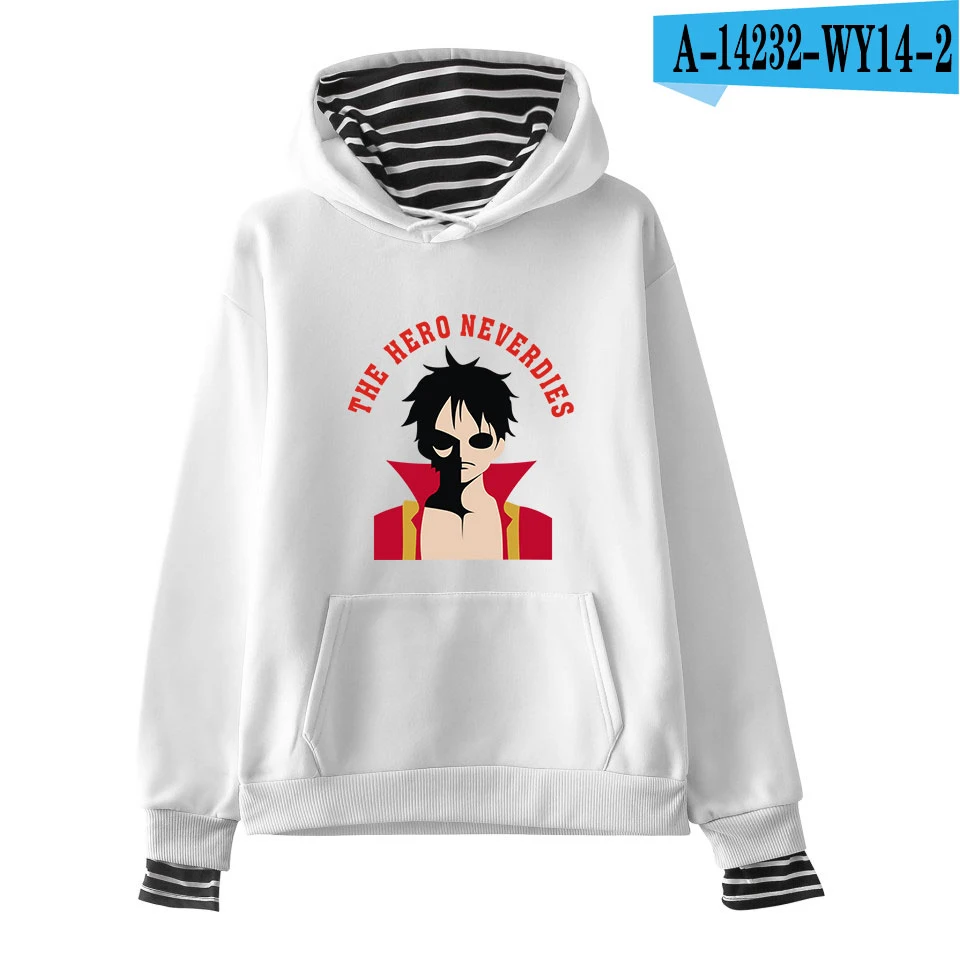Harajuku Толстовка Аниме one piece толстовки Женская одежда осенний теплый пуловер толстовки для девочек-подростков уличная рубашка - Цвет: 2