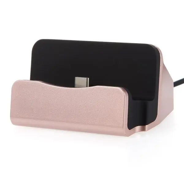 Rose Gold Для iPhone X 8 7 6 USB кабель синхронизируемая подставка зарядное устройство База для Xiaomi Android samsung type C подставка держатель Зарядная база док-станция - Тип штекера: Rose Gold