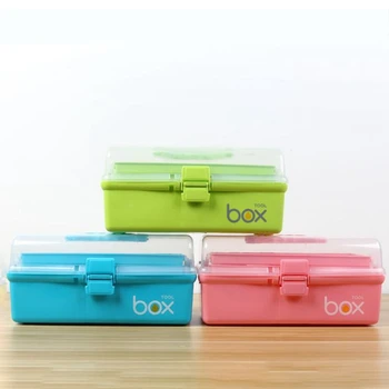 

First Aid Kit Organizer Medical Box Plastic Storage Box Large Multi-Layer Medicine Box Nordic Emergency Home Tool Box