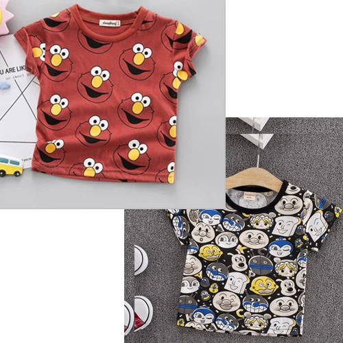 red black Футболка с короткими рукавами для маленьких мальчиков 7-5 лет, топ, одежда г. Футболка с рисунком детская одежда мягкое и модное платье Детский костюм - Цвет: red black