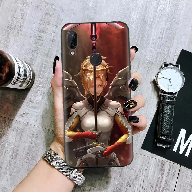 BA141-9 Overwatchs OW D. VA черный чехол для телефона для Xiao mi Red mi Note 8 7 7S 7A 6 S2 GO K20 Pro 6A mi 6X 5X A1 CC 9 8 Coque - Цвет: BA141-9