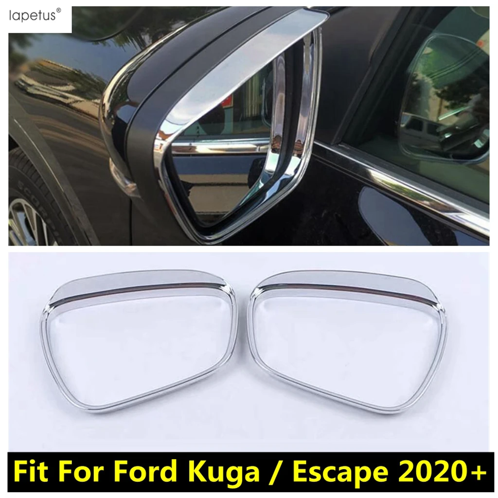 

Rearview Mirror Rain Shade Rainproof Eyebrow Cover Trim ABS Chrome Exterior Accessories Fit For Ford Escape / Kuga 2020 - 2023