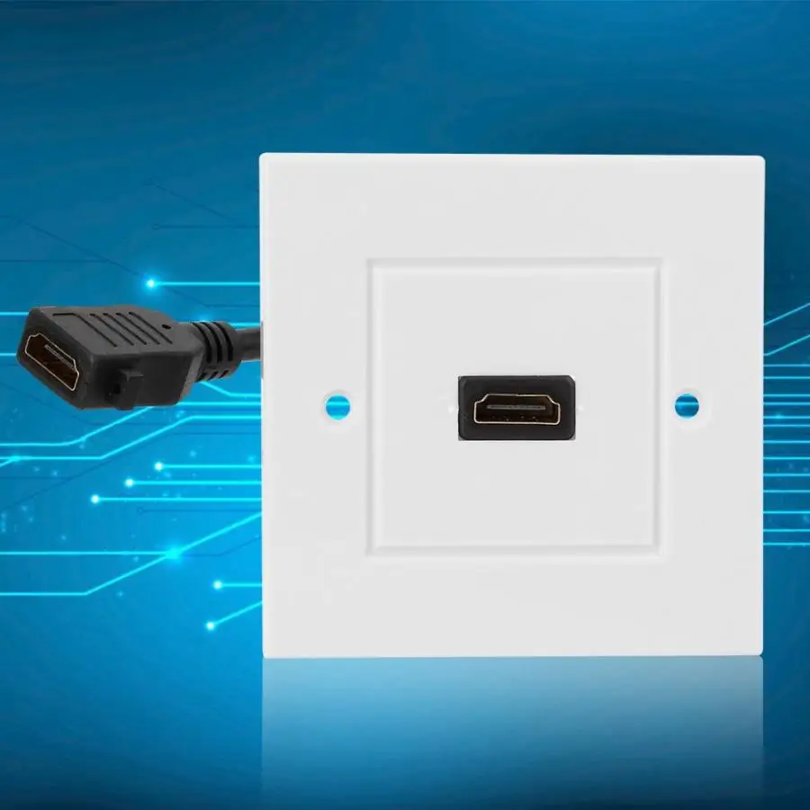 HDMI полосковый волновод одиночный порт Панель розетка для дома офиса компании украшение электрическая плата стандарт США
