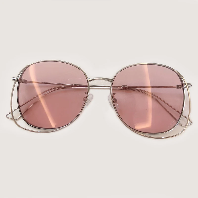 No3 Sunglasses Брендовые дизайнерские круглые женские солнцезащитные очки классические винтажные Ретро уличные Солнцезащитные очки женские металлические очки - Цвет линз: No3 Sunglasses