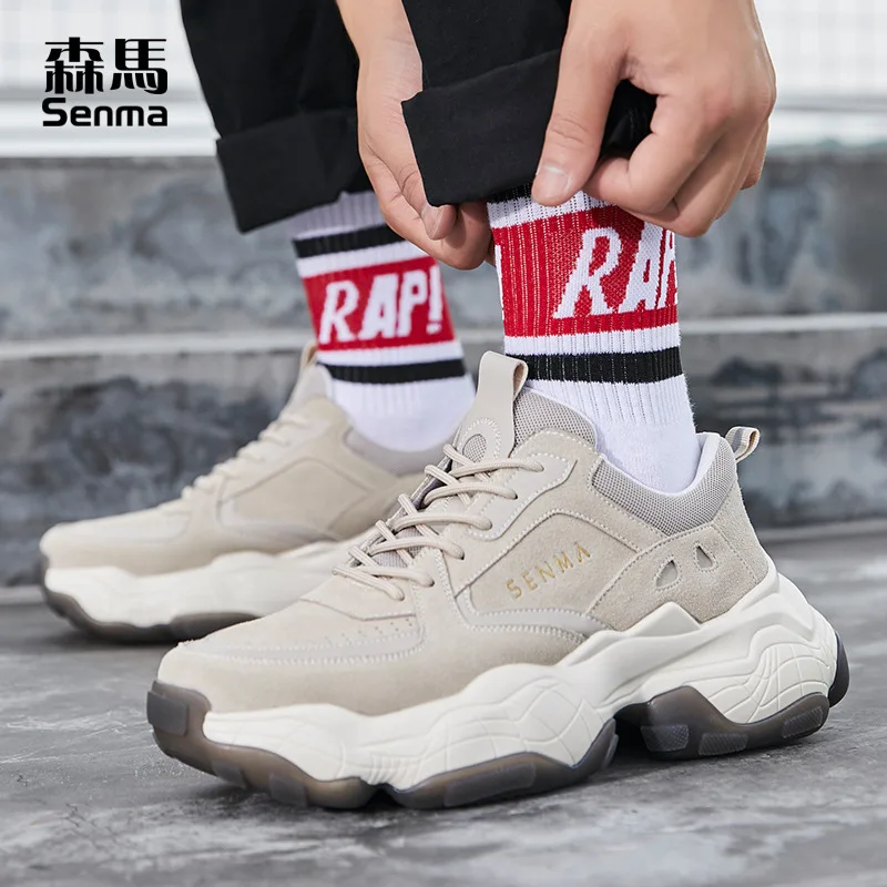 

Semir Men Athletic Shoes 2019 New Style Autumn Korean-style Trend Thick Bottomed Extra High Casual Dad Shoe Running Shoes